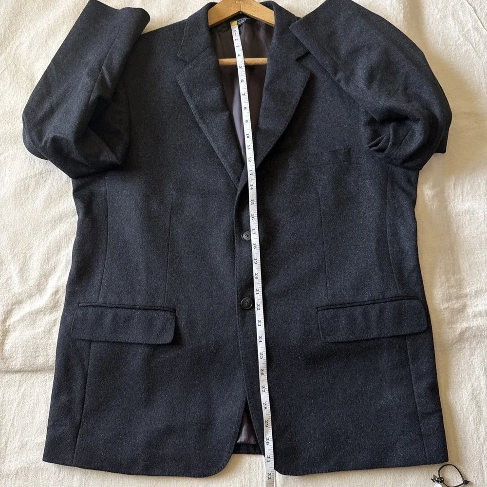Pronto Uomo Couture 100% Cashmere Blazer Black 44 Short Luxury Coat